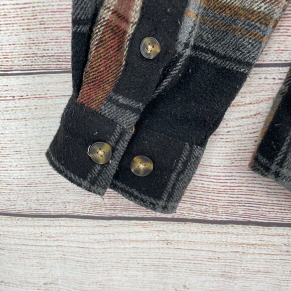 Molokai Surf Co Super Soft Plaid Flannel Men's Size‎ XL Brown/Gray/Black - Picture 4 of 9